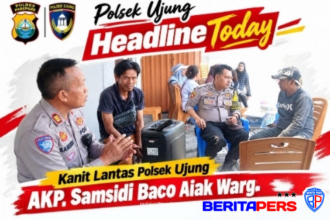 Kanit Lantas Polsek Ujung Ajak Warga Taat Aturan Berkendara, Selalu Gunakan Helm Pelindung Kepala