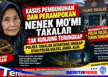 Kasus Pembunuhan Dan Perampokan Nenek Mo’mi di Takalar Terungkap Saat Ditangani Polsek, Polda Diminta Ambil Alih