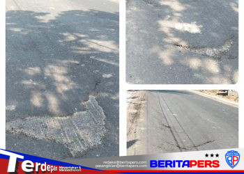 Kualitas Aspal Proyek Preservasi Jalan Paket 2 Dipertanyakan, Belum 3 Bulan Tambalan Kembali Rusak