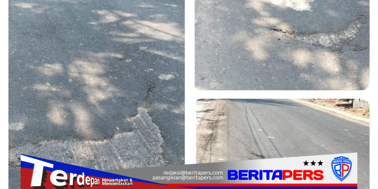 Kualitas Aspal Proyek Preservasi Jalan Paket 2 Dipertanyakan, Belum 3 Bulan Tambalan Kembali Rusak