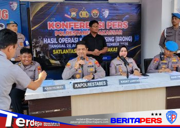 Satlantas Makassar Amankan 355 Motor Pelanggar, Didominasi Knalpot Brong