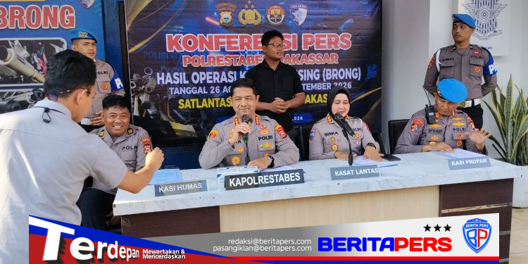 Satlantas Makassar Amankan 355 Motor Pelanggar, Didominasi Knalpot Brong