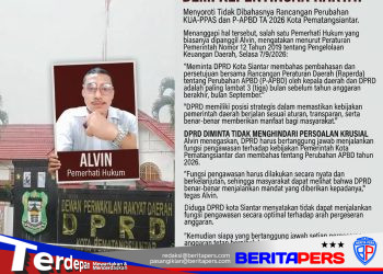 Pemerhati Hukum Desak DPRD Kota Siantar, membahas P- APBD Tahun 2026 Demi Kepentingan Rakyat 