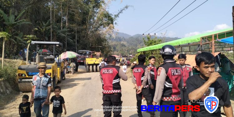 Personel Polres Toraja Utara Gelar Pengamanan Ma’pasilaga Tedong di Balusu