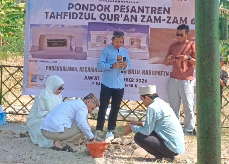 Pembangunan Gedung PPTQ Zam-Zam ke-6 Resmi Dimulai, Perkuat Pendidikan Tahfidz Al-Qur’an di Pinrang