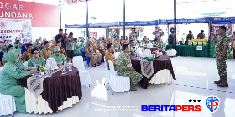 Meriahkan HUT TNI ke-81, Kodim 1409/Gowa Gelar Bazar dan Bakti Kesehatan Berbasis Vicon