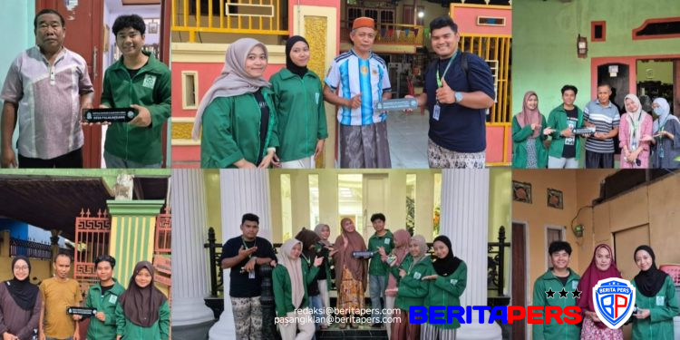 Permudah Akses Pelayanan Warga, Mahasiswa KKN UINAM Posko 2 Pasang Papan Nama Tokoh Masyarakat di Desa Pa’lalakkang