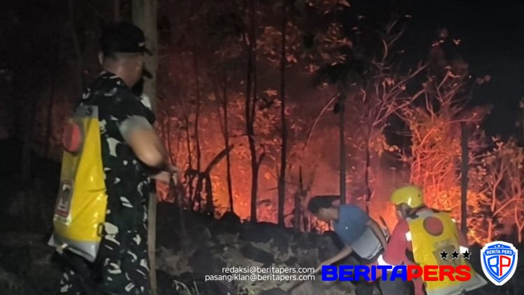 Aksi Heroik Personel Gabungan dan Masyarakat Padamkan Karhutla di Kabupaten Gowa