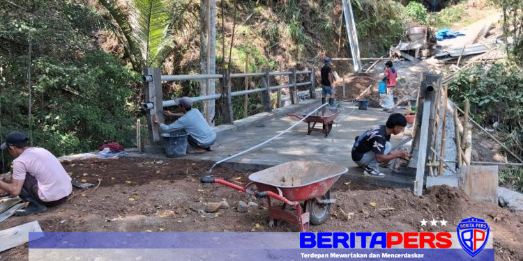 Sinergi TNI dan Masyarakat, Pembangunan Jembatan Beton Tahap VI di Tombolo Pao Capai 82 Persen