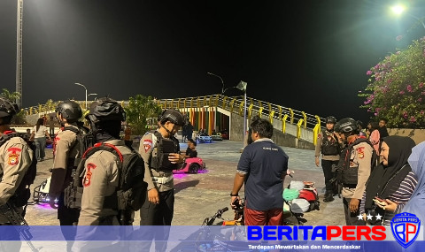 Ciptakan Situasi Aman dan Kondusif, Batalyon B Pelopor Laksanakan Patroli Harkamtibmas