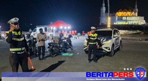 Car Free Night Parepare, Polres Atur Arus Kendaraan di Bau Massepe-Mattirotasi