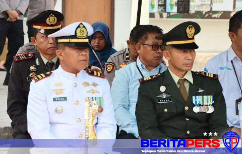 Danposal Pinrang Lettu Laut Walno Hadiri HUT ke-81 TNI di Makodim 1404 Pinrang