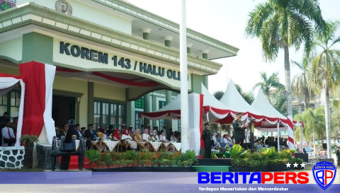 Peringati HUT ke-81 TNI, Korem 143/HO Gelar Makan Gratis Bersama Masyrakat dan Libatkan UMKM