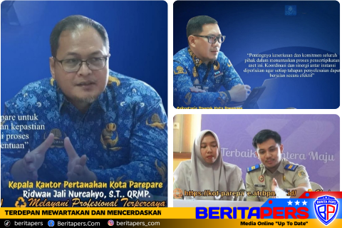 Kantor Pertanahan dan Pemkot Parepare Perkuat Sinergi Percepatan Sertipikasi Aset Daerah