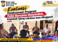 Evaluasi Pelaksanaan Program Polisi Bersama Masyarakat, Kapolsek Ujung  Lakukan Anev Mingguan
