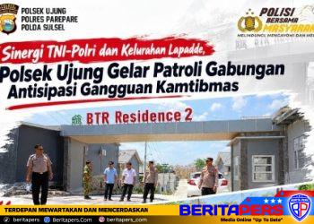 Sinergi TNI-Polri dan Kelurahan Lapadde, Polsek Ujung Gelar Patroli Gabungan Antisipasi Gangguan Kamtibmas