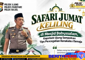 Safari Jumat Keliling di Masjid Babussalam, Kapolsek Ujung Sampaikan Tips Pencegahan Kenakalan Remaja