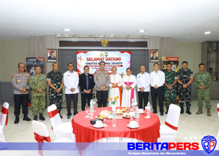 Kapolda Sulsel Sambut Kunjungan Pastoral Uskup Umat Katolik TNI dan Polri