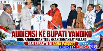 Audiensi ke Bupati Vandiko, Toga Pandiangan Teguhkan Semangat Pulang dan Bersatu di Bona Pasogit