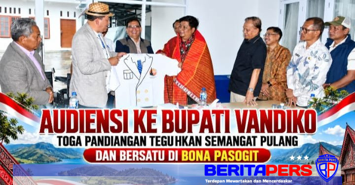 Audiensi ke Bupati Vandiko, Toga Pandiangan Teguhkan Semangat Pulang dan Bersatu di Bona Pasogit