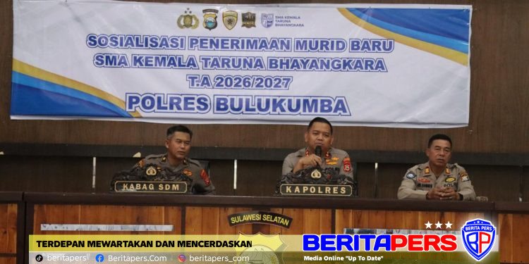 Diikuti Ratusan Siswa-Siswi SMP, Kapolres Bulukumba Buka Sosialisasi Penerimaan Murid Baru SMA Kemala Taruna Bhayangkara