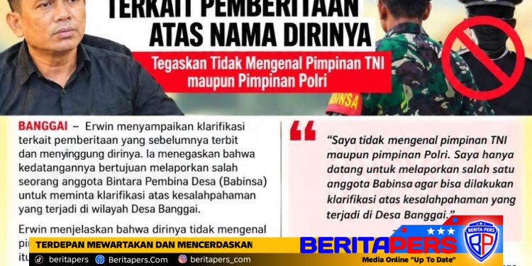 ​Erwin Bantah Minta Perlindungan Soal BBM, Tegaskan Kedatangan ke Kodim Murni Soal Etika Babinsa Karaton