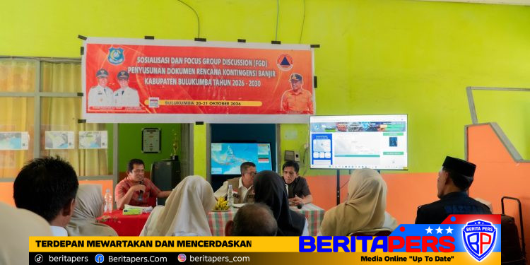 Sembilan Kecamatan Berisiko Banjir, BPBD Bulukumba Susun Rencana Kontingensi