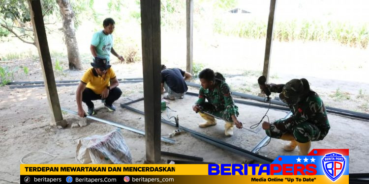 Progres Capai 25%, Pembangunan Talud TMMD ke-130 di Gowa Terus Dikebut