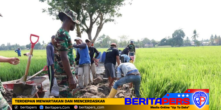 Progres 33%, Talud Penahan Tanah di Kalebarembeng Semakin Kokoh